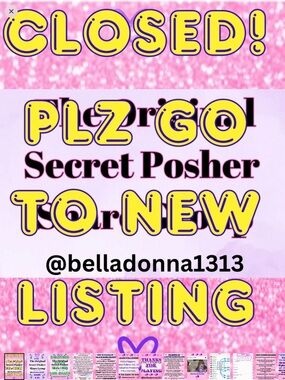 Pink Graphic Promotional Poster - Closed Listing